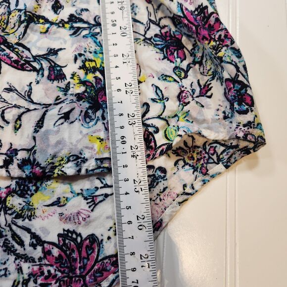 Relativity Medium Long Sleeve Button Up Medium Floral Blouse - Picture 7 of 10